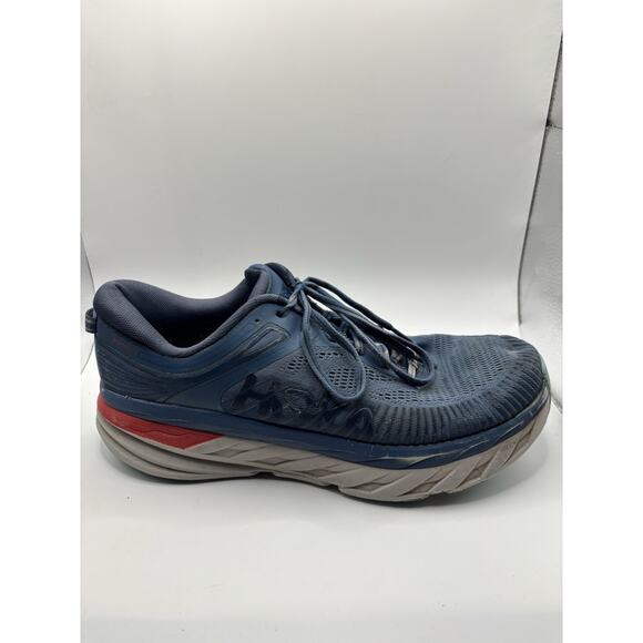 Hoka One One Mens Bondi 7 Blue Running Shoes Sneakers Size 11.5 main image 6